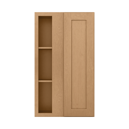 Square Corner Wall Blind Reversible Kitchen Cabinet SC2442 Shaker Toffee LessCare 24 in. width 42 in. height 12 in. depth