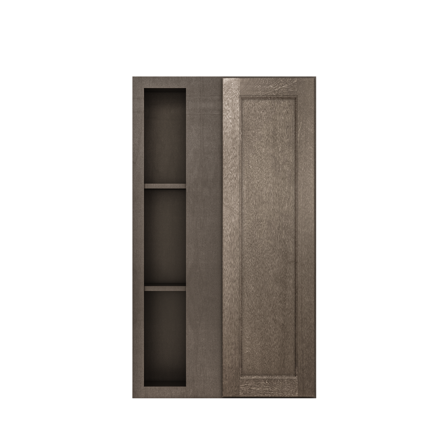 Square Corner Wall Blind Reversible Kitchen Cabinet SC2442 Milan Slate 24 in. width 42 in. height 12 in. depth