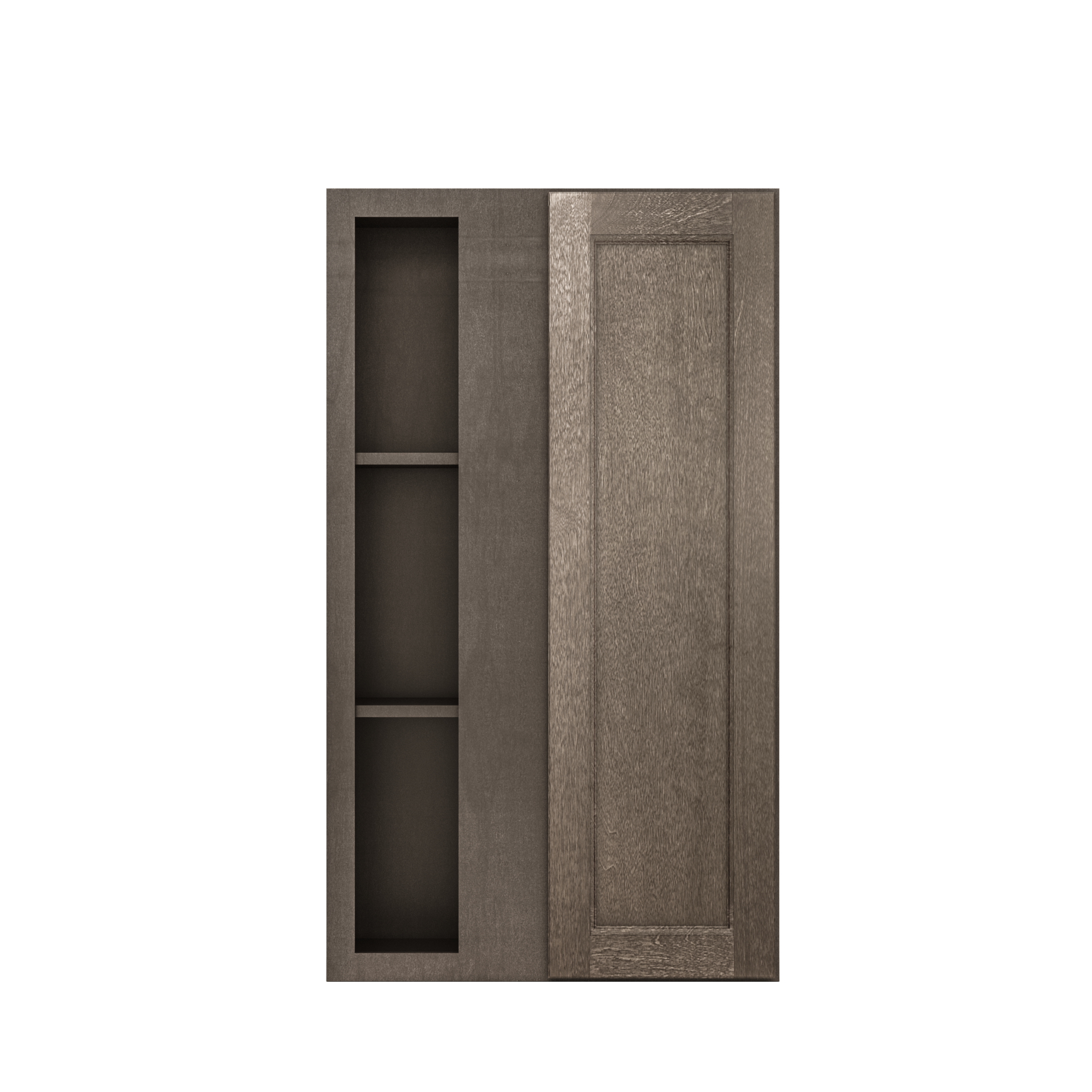 Square Corner Wall Blind Reversible Kitchen Cabinet SC2442 Milan Slate 24 in. width 42 in. height 12 in. depth