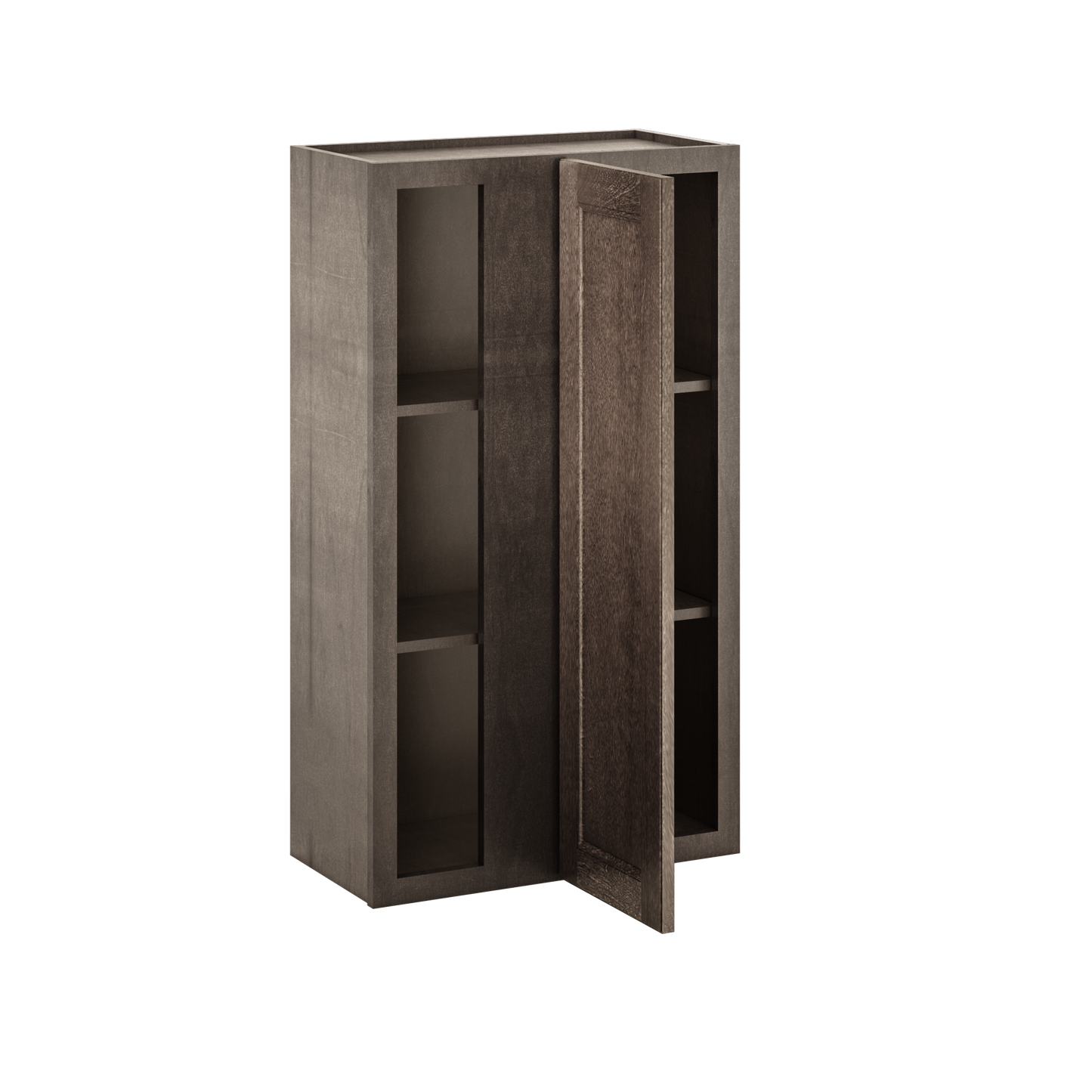 Square Corner Wall Blind Reversible Kitchen Cabinet SC2442 Milan Slate 24 in. width 42 in. height 12 in. depth