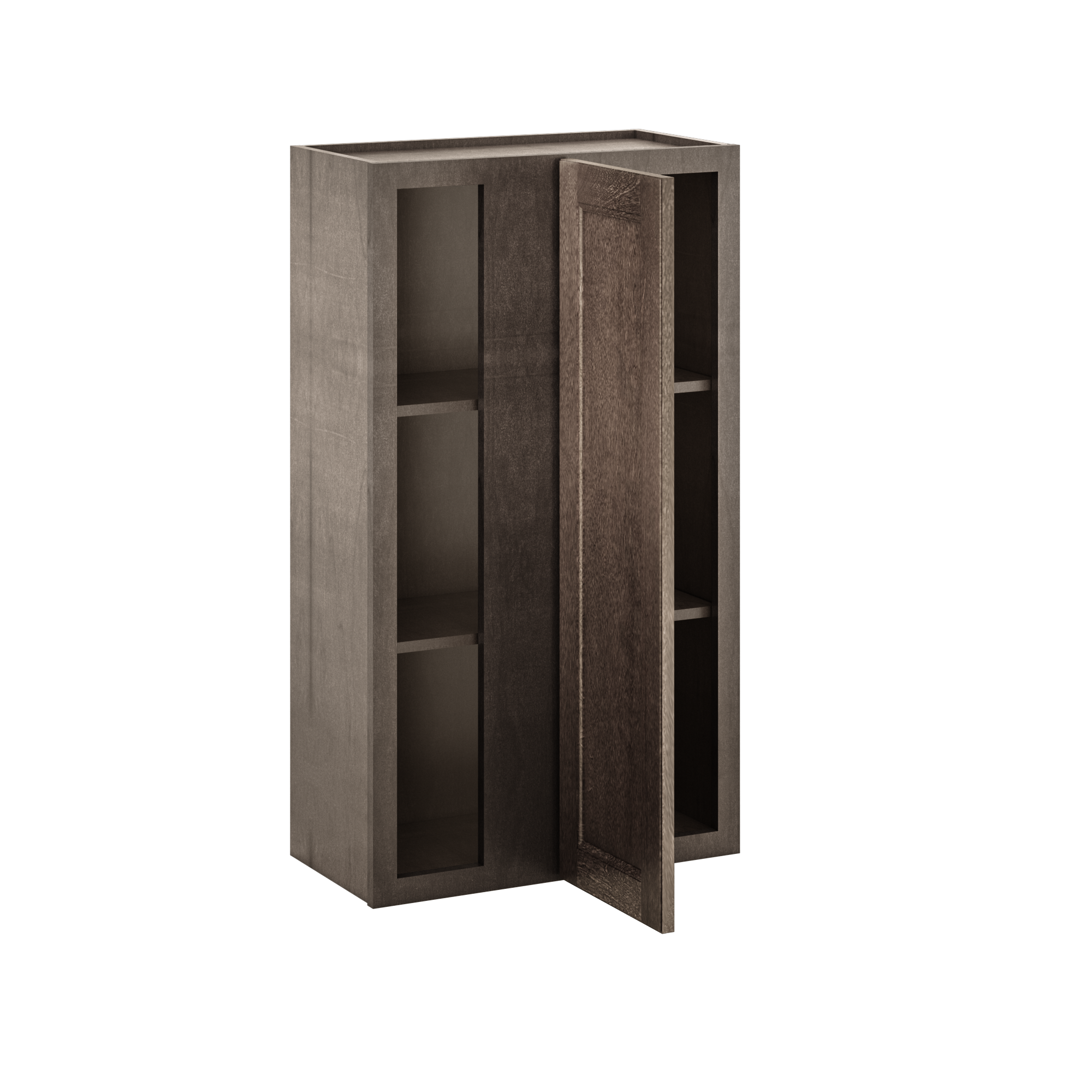 Square Corner Wall Blind Reversible Kitchen Cabinet SC2442 Milan Slate 24 in. width 42 in. height 12 in. depth