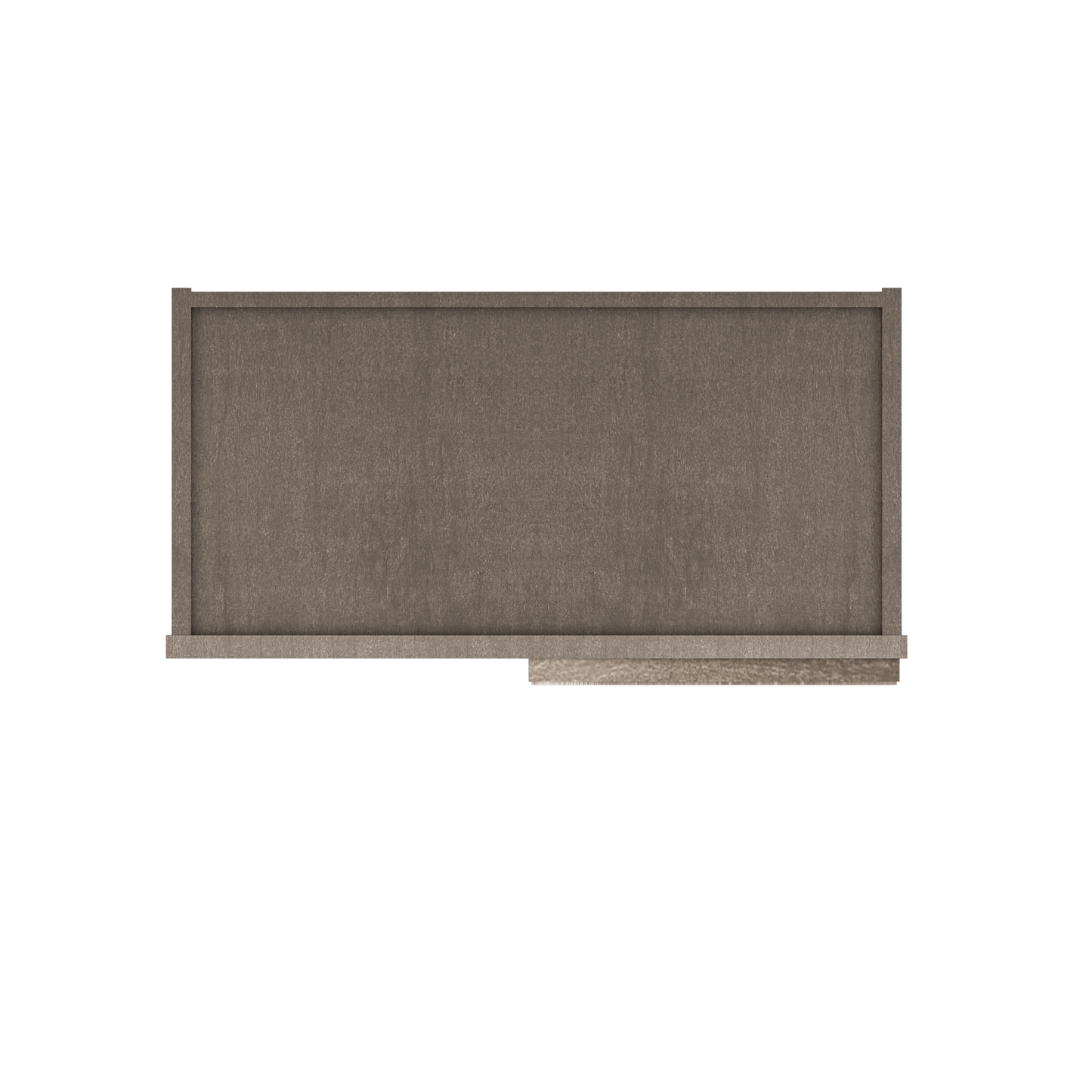 Square Corner Wall Blind Reversible Kitchen Cabinet SC2442 Milan Slate 24 in. width 42 in. height 12 in. depth