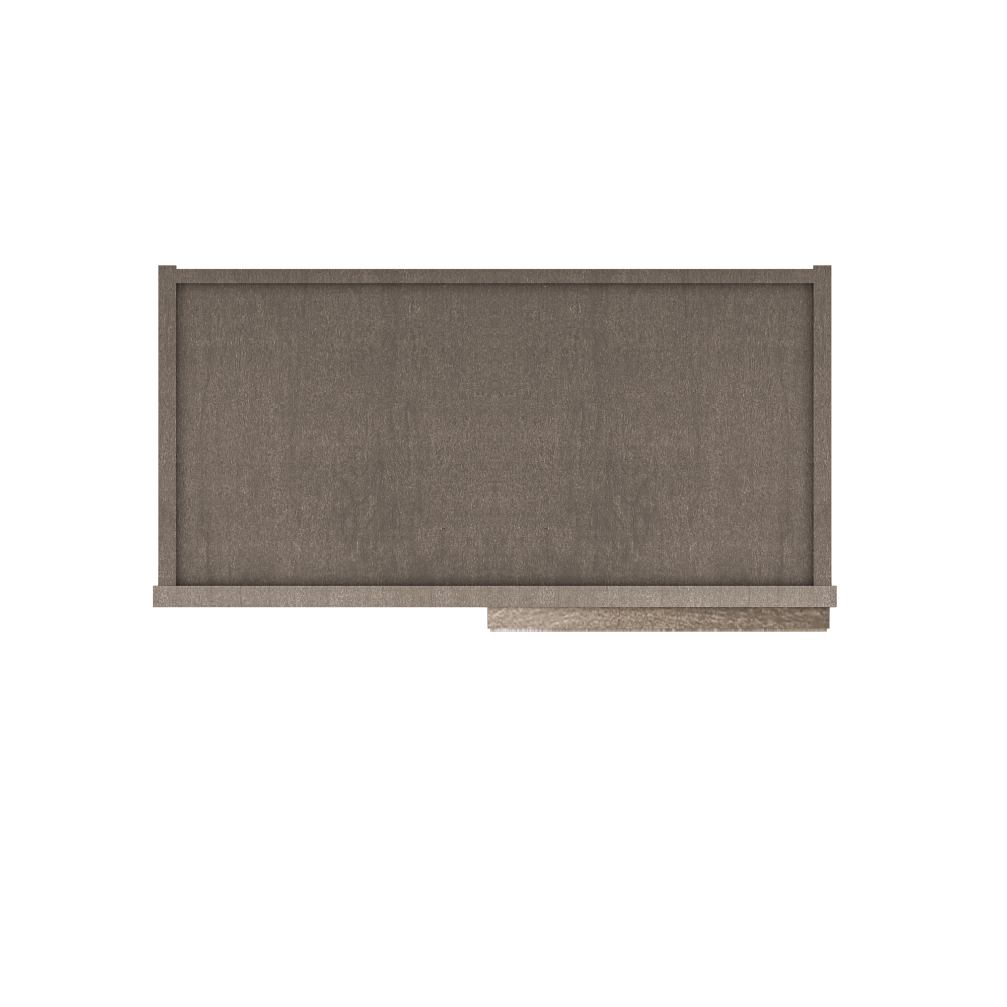 Square Corner Wall Blind Reversible Kitchen Cabinet SC2442 Milan Slate 24 in. width 42 in. height 12 in. depth