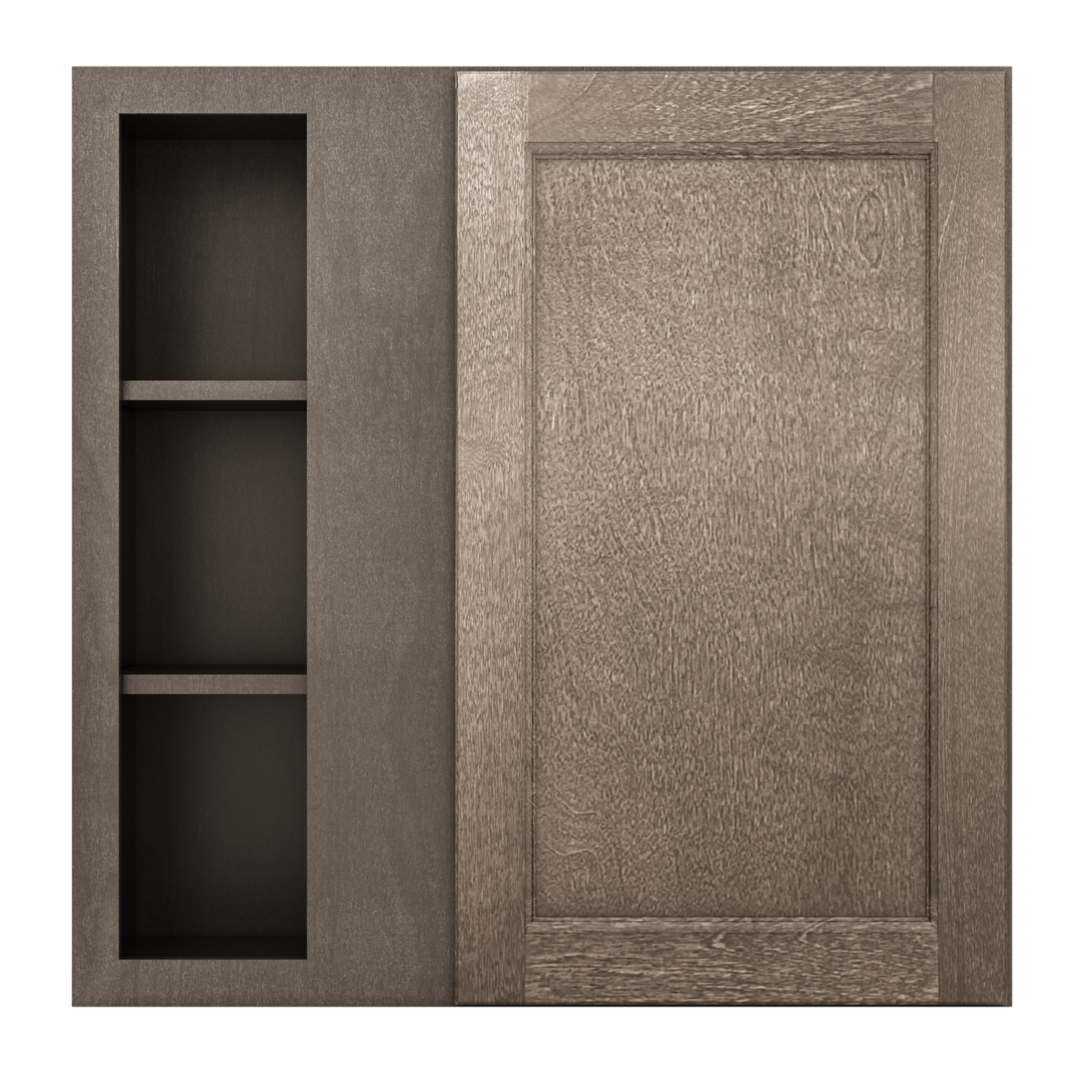 Square Corner Wall Blind Reversible Kitchen Cabinet SC3030 Milan Slate 30 in. width 30 in. height 12 in. depth