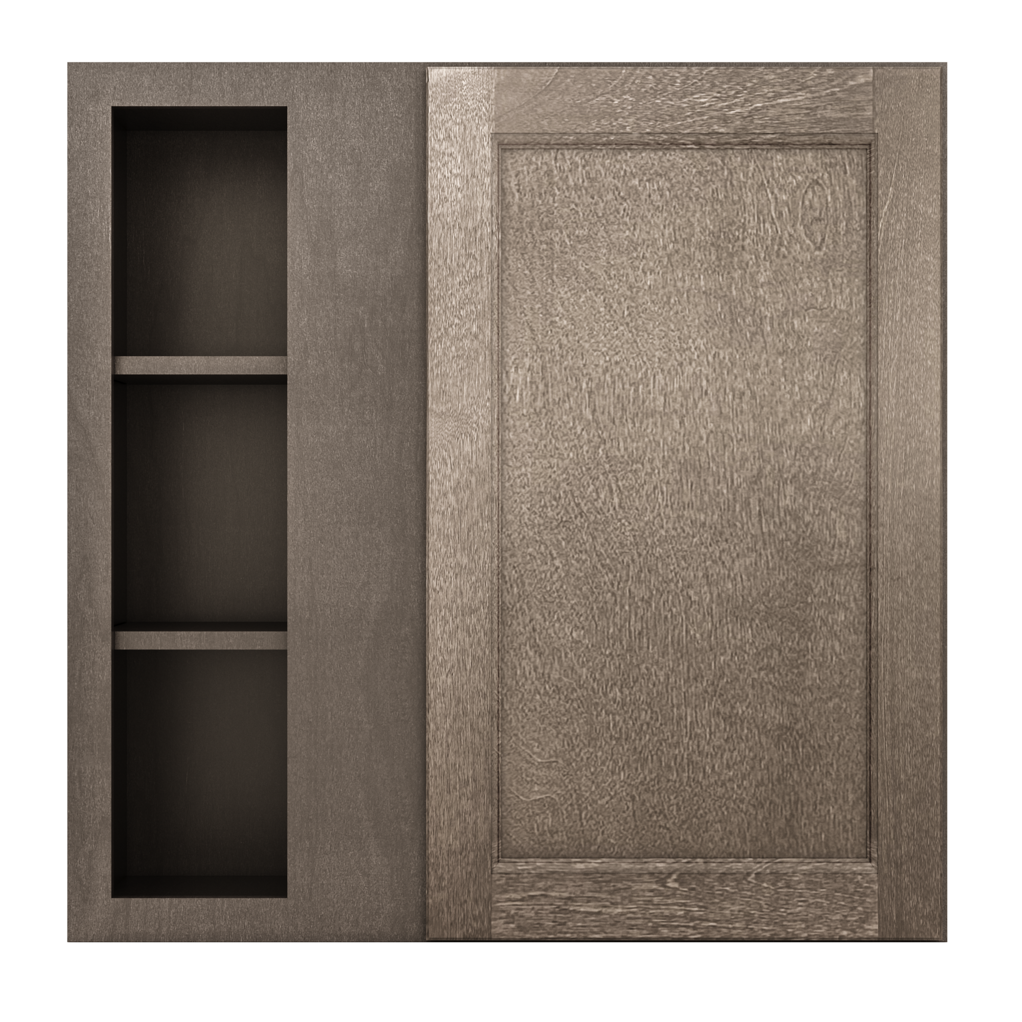 Square Corner Wall Blind Reversible Kitchen Cabinet SC3030 Milan Slate 30 in. width 30 in. height 12 in. depth