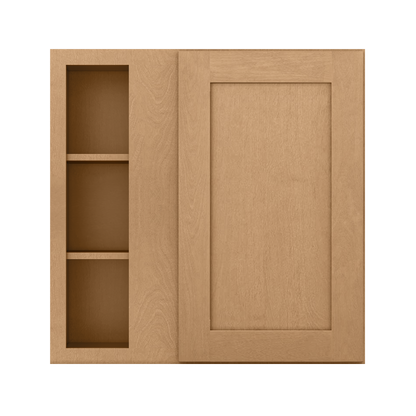 Square Corner Wall Blind Reversible Kitchen Cabinet SC3030 Shaker Toffee LessCare 30 in. width 30 in. height 12 in. depth