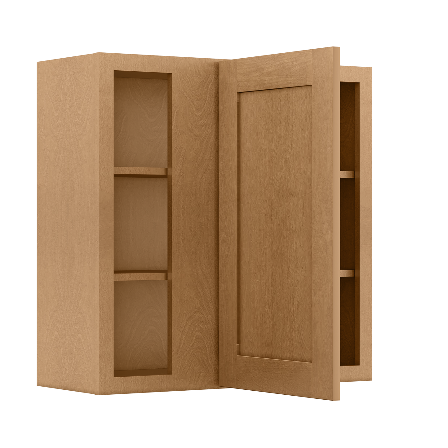 Square Corner Wall Blind Reversible Kitchen Cabinet SC3030 Shaker Toffee LessCare 30 in. width 30 in. height 12 in. depth