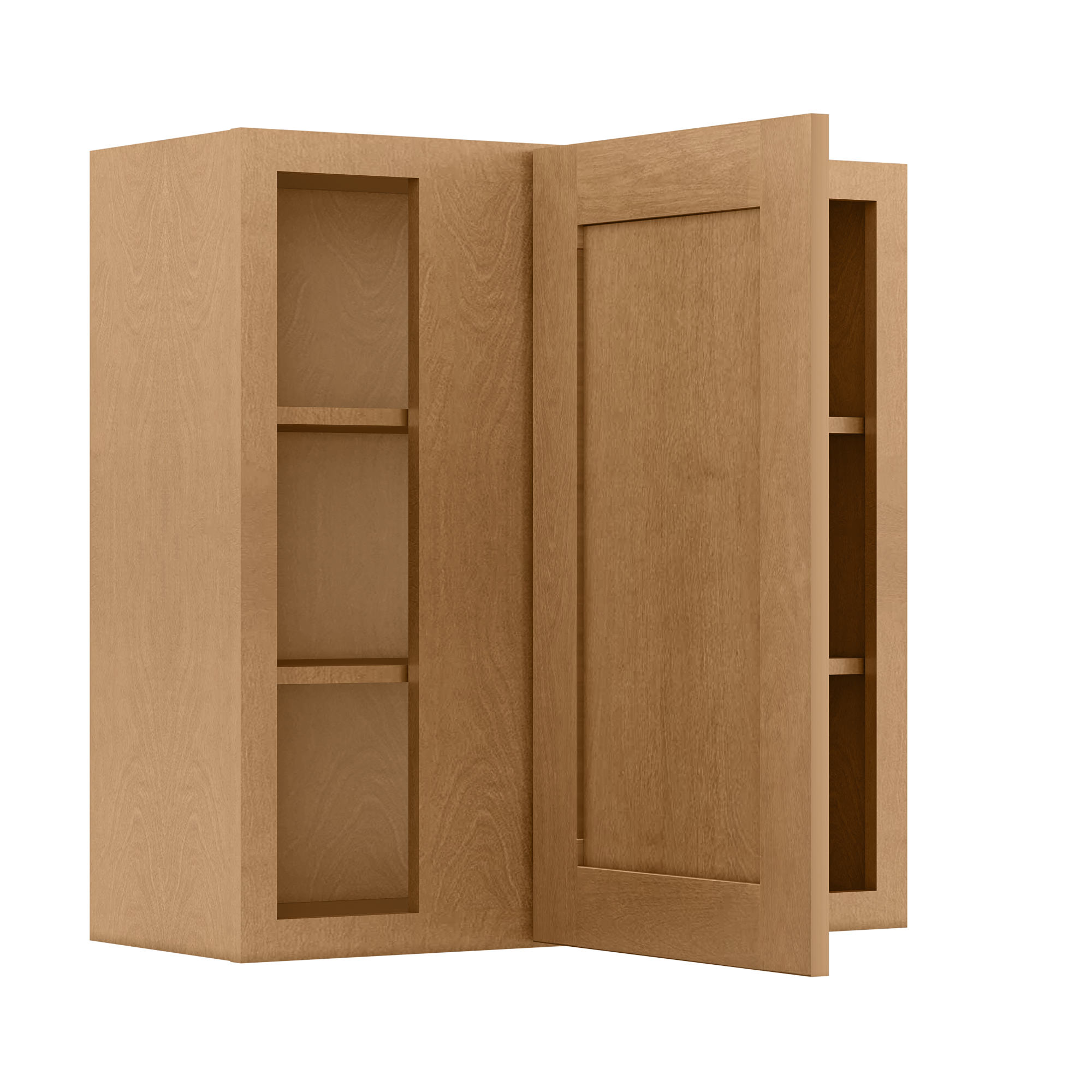 Square Corner Wall Blind Reversible Kitchen Cabinet SC3030 Shaker Toffee LessCare 30 in. width 30 in. height 12 in. depth