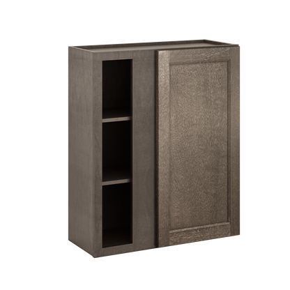 Square Corner Wall Blind Reversible Kitchen Cabinet SC3036 Milan Slate 30 in. width 36 in. height 12 in. depth