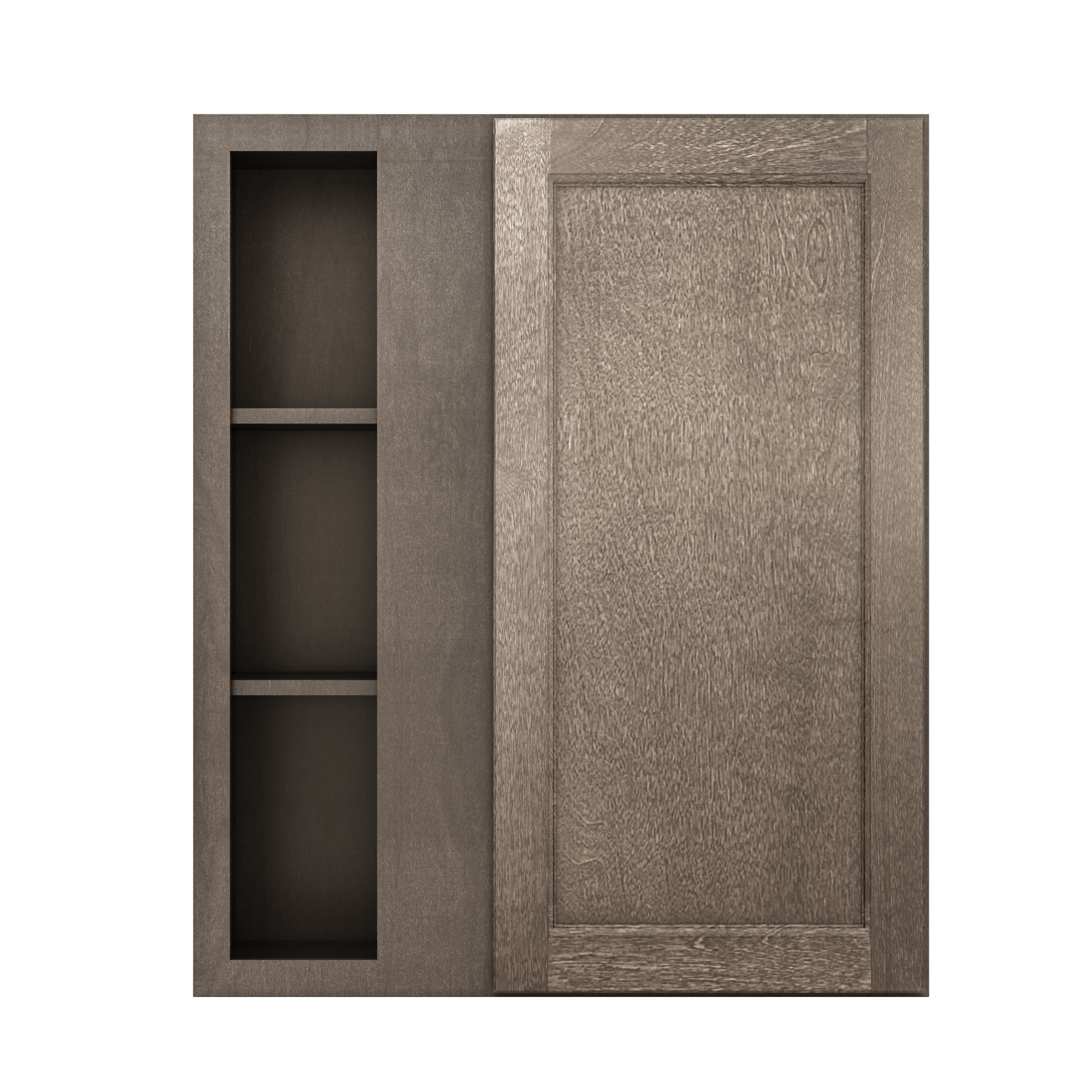 Square Corner Wall Blind Reversible Kitchen Cabinet SC3036 Milan Slate 30 in. width 36 in. height 12 in. depth