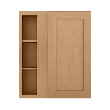 Square Corner Wall Blind Reversible Kitchen Cabinet SC3036 Shaker Toffee LessCare 30 in. width 36 in. height 12 in. depth