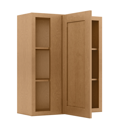 Square Corner Wall Blind Reversible Kitchen Cabinet SC3036 Shaker Toffee LessCare 30 in. width 36 in. height 12 in. depth