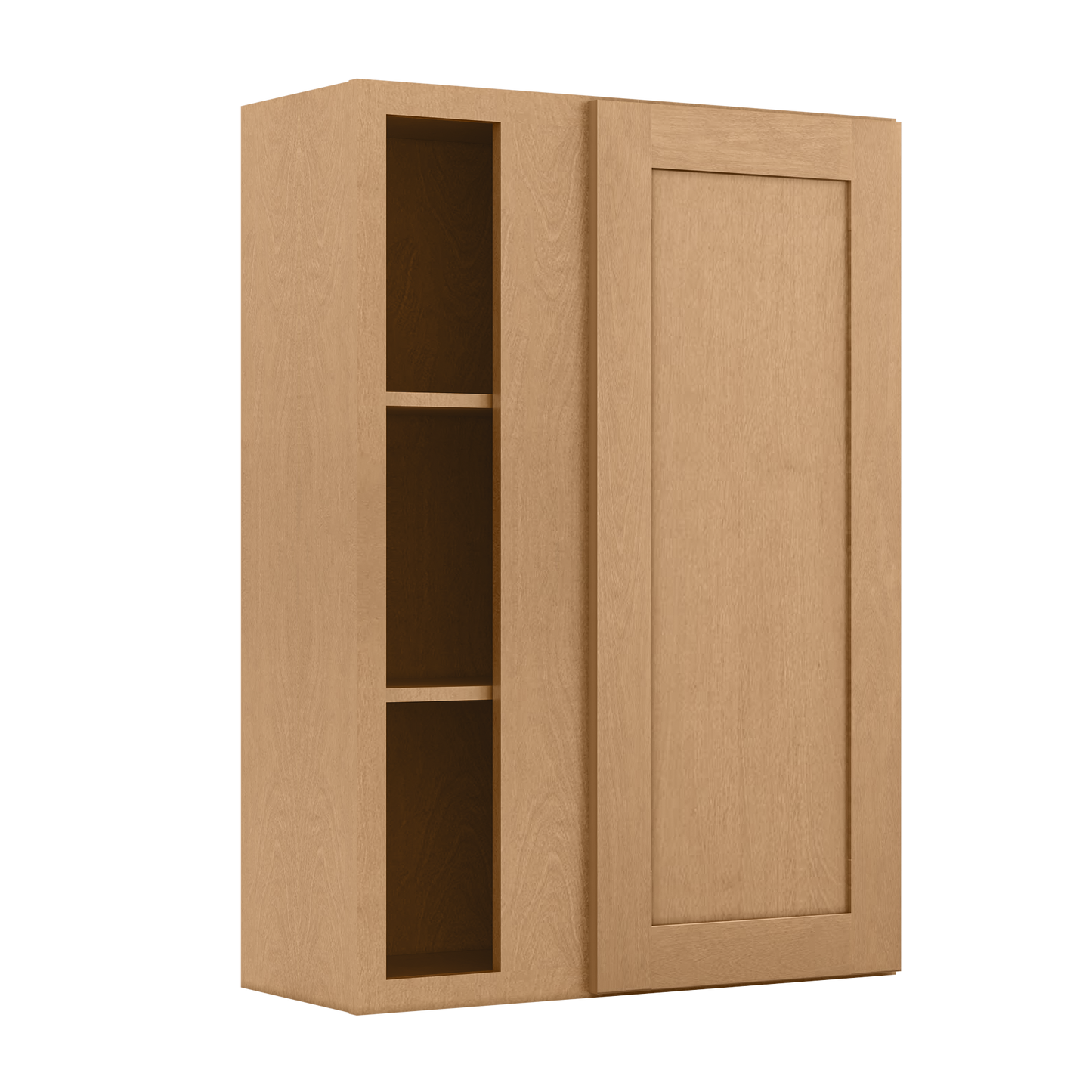 Square Corner Wall Blind Reversible Kitchen Cabinet SC3042 Shaker Toffee LessCare 30 in. width 42 in. height 12 in. depth