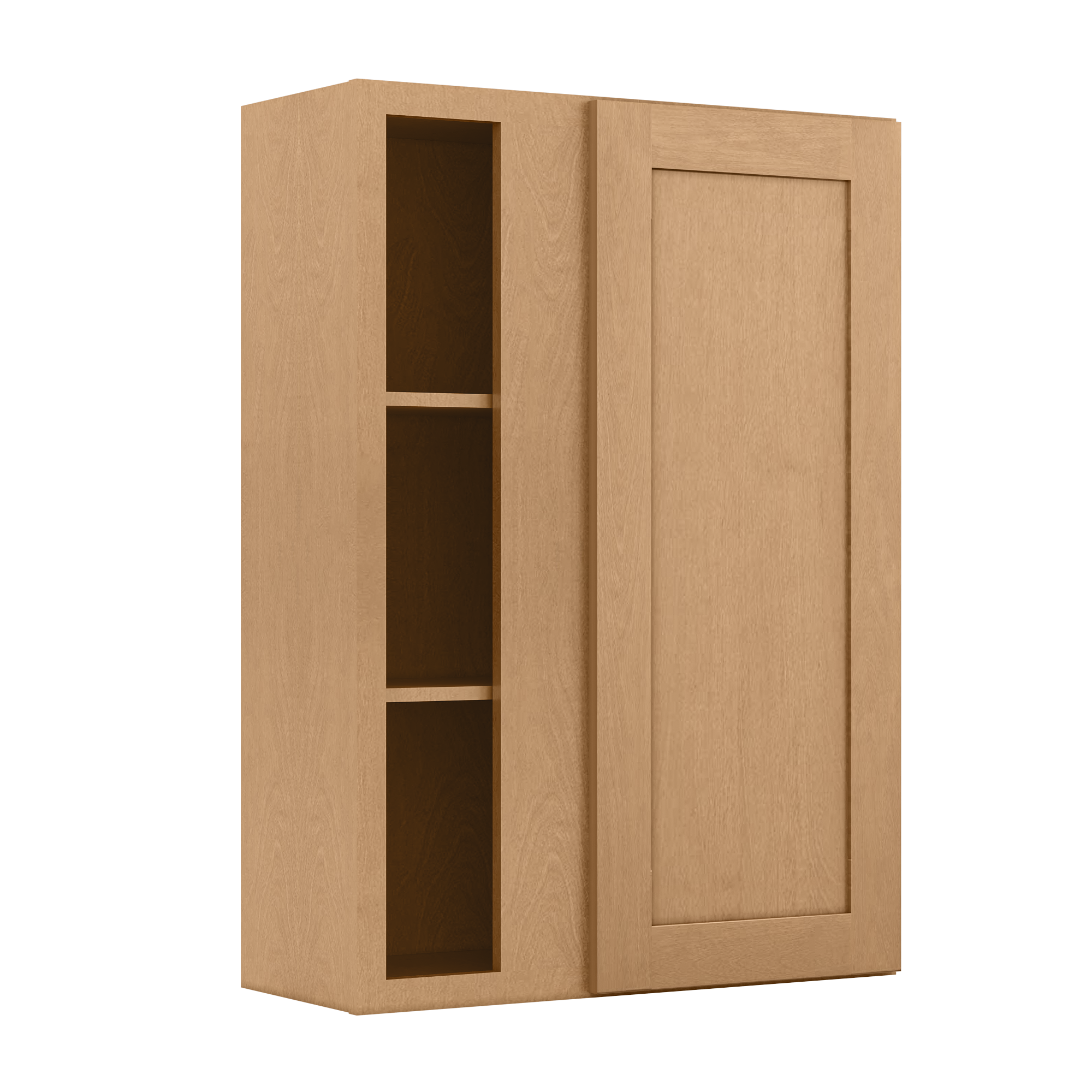 Square Corner Wall Blind Reversible Kitchen Cabinet SC3042 Shaker Toffee LessCare 30 in. width 42 in. height 12 in. depth