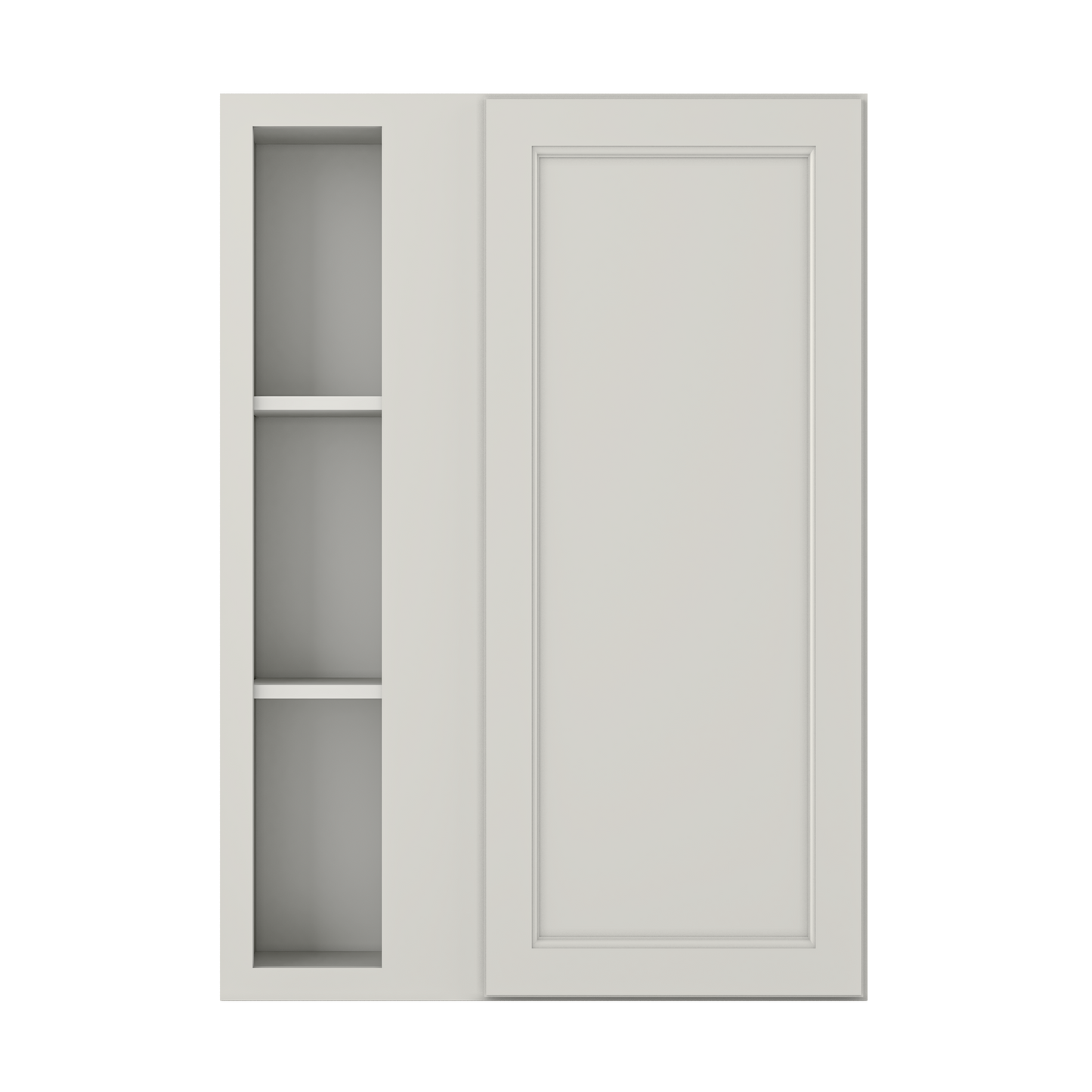 Square Corner Wall Blind Reversible Kitchen Cabinet SC3042 Milan Pearl30 in. width 42 in. height 12 in. depth