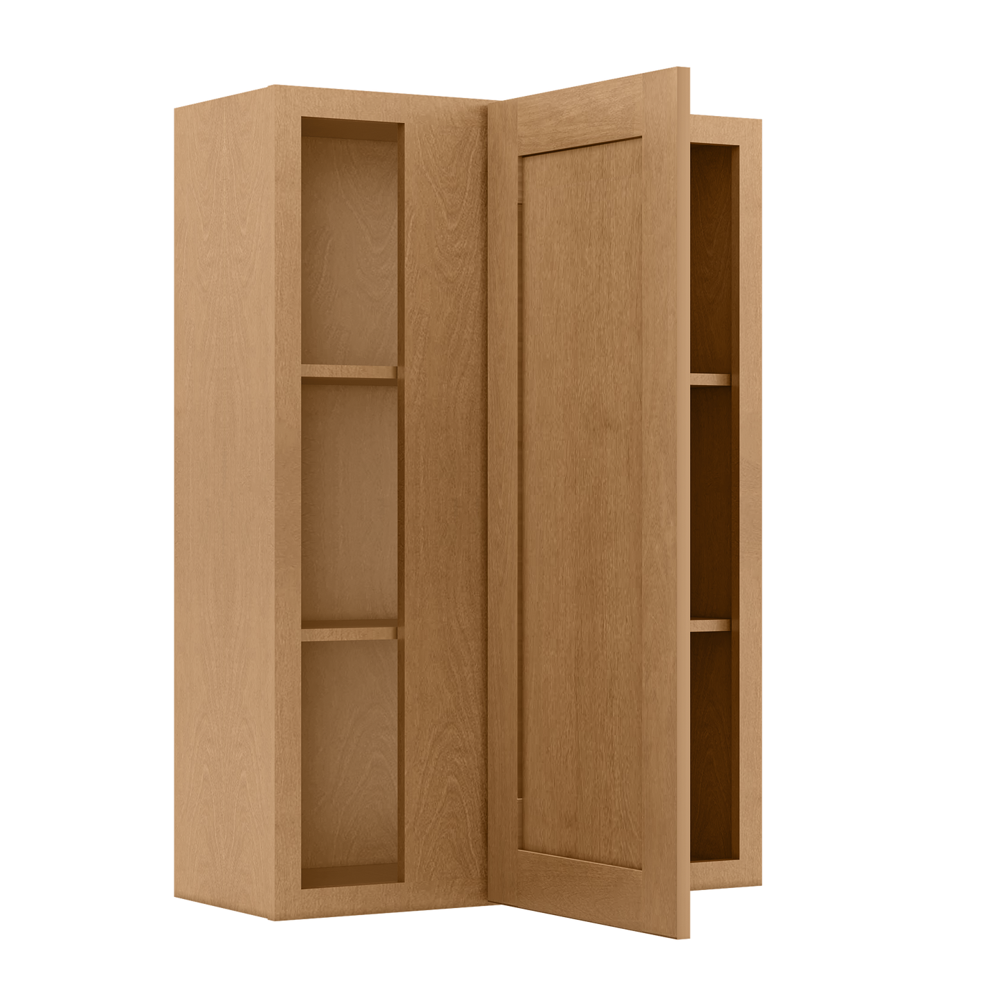 Square Corner Wall Blind Reversible Kitchen Cabinet SC3042 Shaker Toffee LessCare 30 in. width 42 in. height 12 in. depth