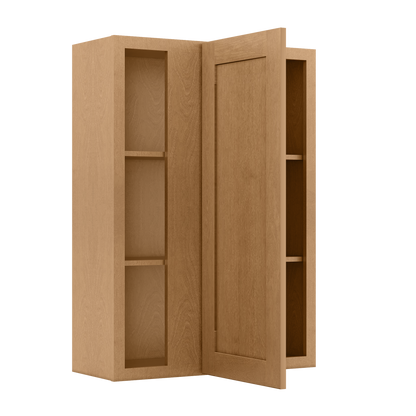 Square Corner Wall Blind Reversible Kitchen Cabinet SC3042 Shaker Toffee LessCare 30 in. width 42 in. height 12 in. depth