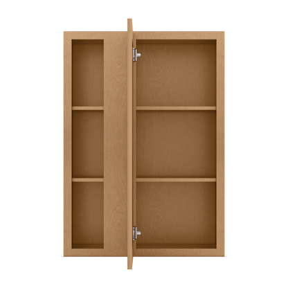 Square Corner Wall Blind Reversible Kitchen Cabinet SC3042 Shaker Toffee LessCare 30 in. width 42 in. height 12 in. depth