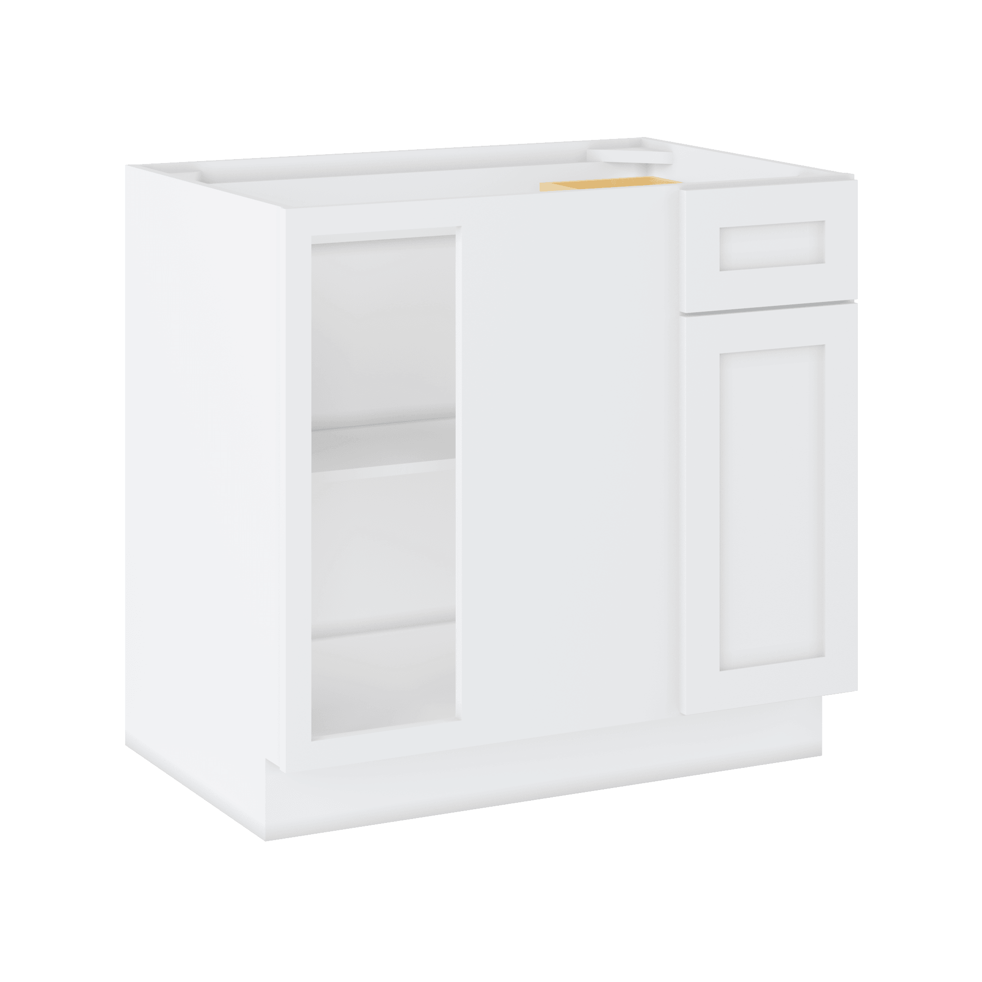 Blind Corner Base Kitchen Cabinet SCB36 Alpina White LessCare 36 in. width 34.5 in. height 24 in. depth