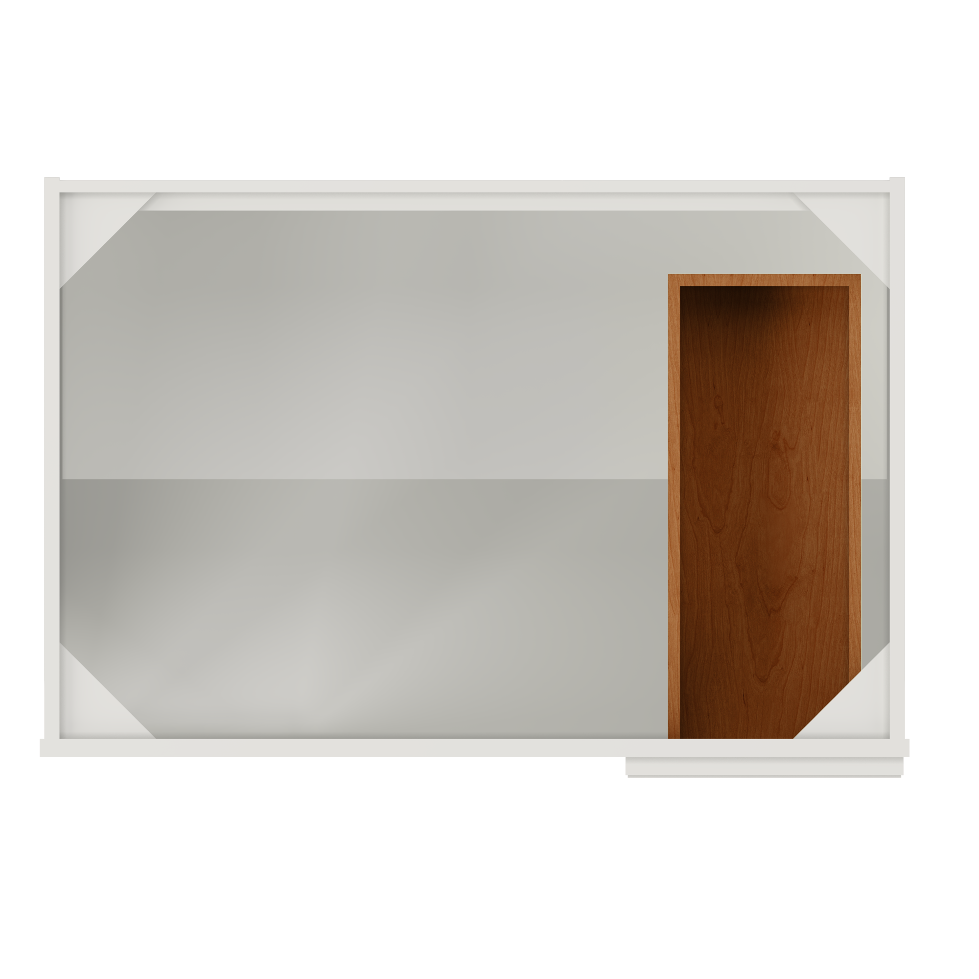 Blind Corner Base Kitchen Cabinet SCB36 Milan Pearl 36 in. width 34.5 in. height 24 in. depth