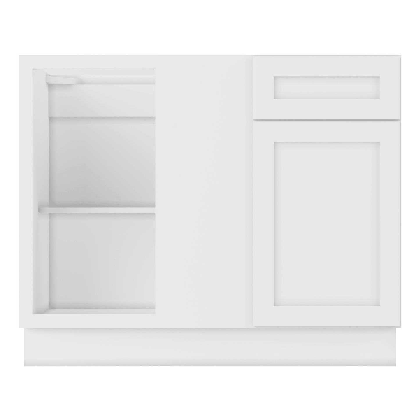 Blind Corner Base Kitchen Cabinet SCB42 Alpina White LessCare 42 in. width 34.5 in. height 24 in. depth