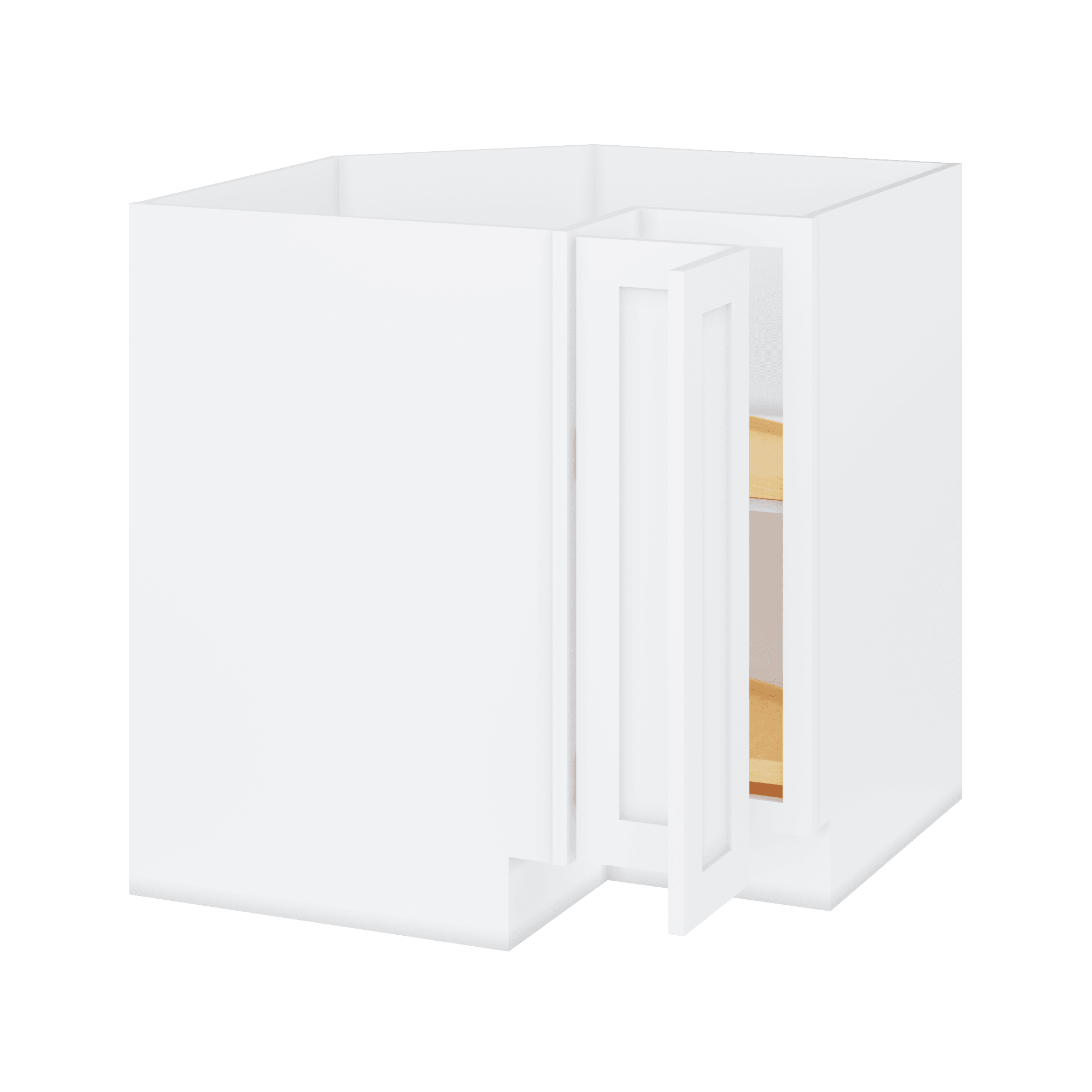 Lazy Suzan Base Kitchen Cabinet SCER33 Alpina White LessCare 34.5 in. height 33 in. depth