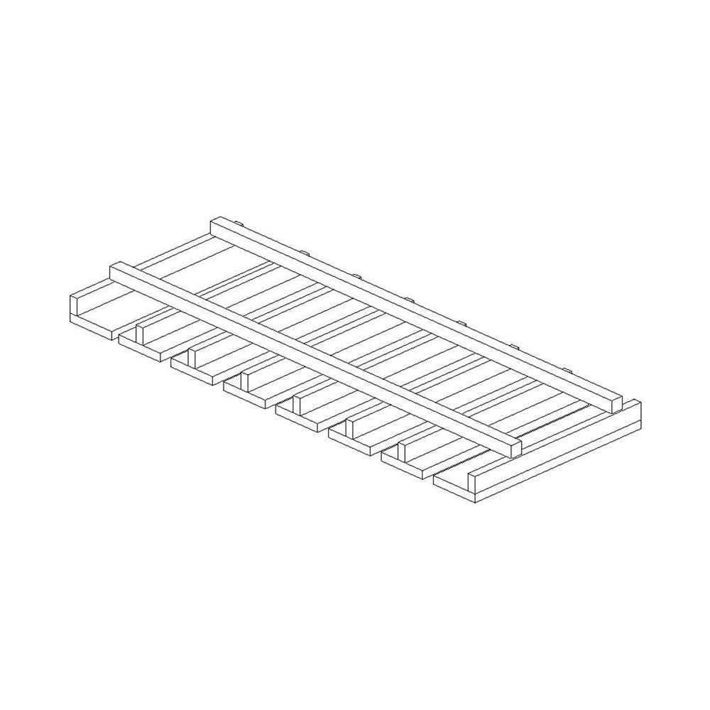 Cubitac Basic Oxford Latte 30" W Stem Glass Rack