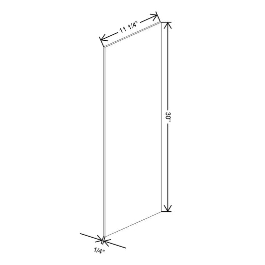 Fabuwood Allure Luna Desert Oak 11 1/4" W X 30 1/8" H X 1/4" D Finished End Skin