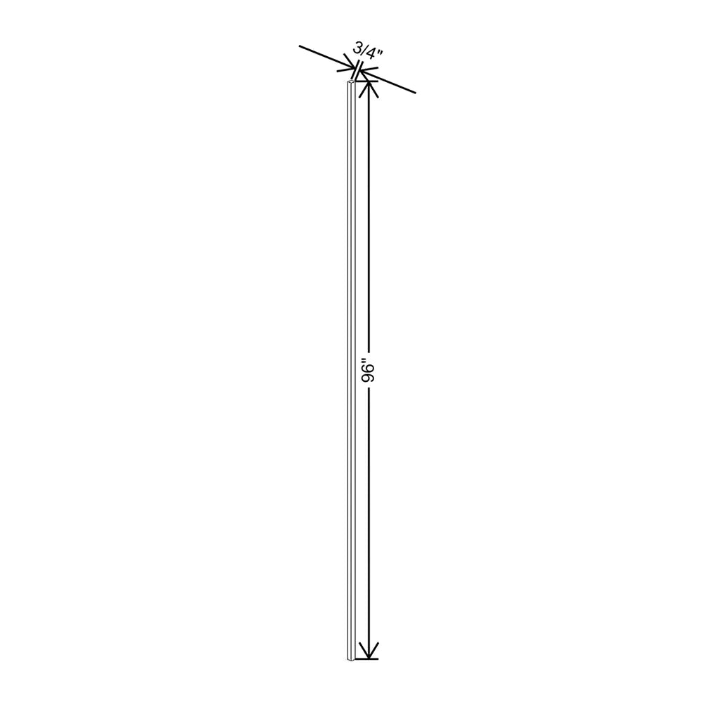 J&K Hazel H8 Tall Filler 3/4" W x 96" H