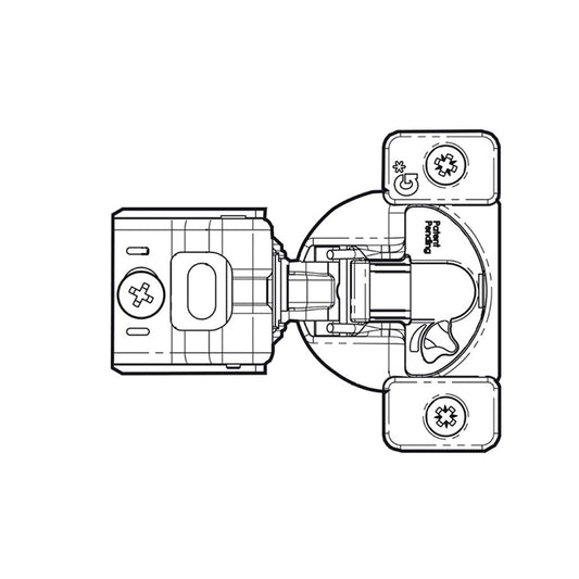 Wolf Classic Grove White Paint 6Way Adj Soft Close Hinge Grass