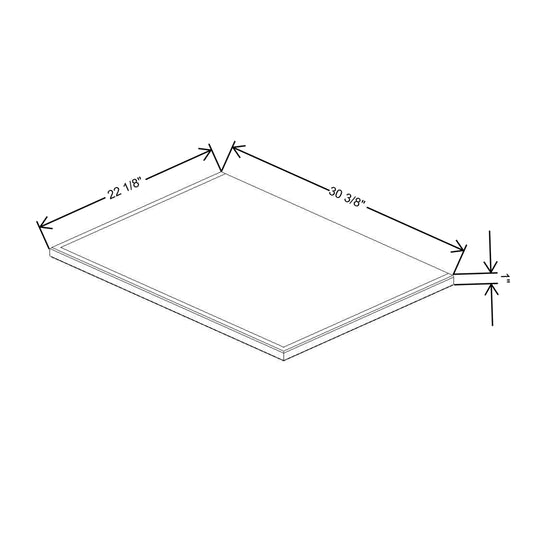 Fabuwood Allure Galaxy Cobblestone 30"W & 22"D Shaker Platform For V30