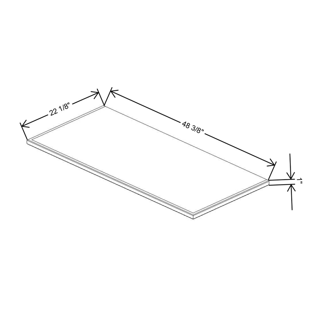 Fabuwood Allure Fusion Timber 48 3/8" W X 1" H X 22 1/8" D Shaker Platform For V48