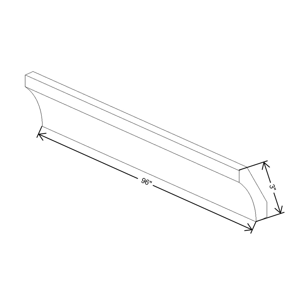 J&K Sage E3 96" W 10 4-1/4 Cove Molding