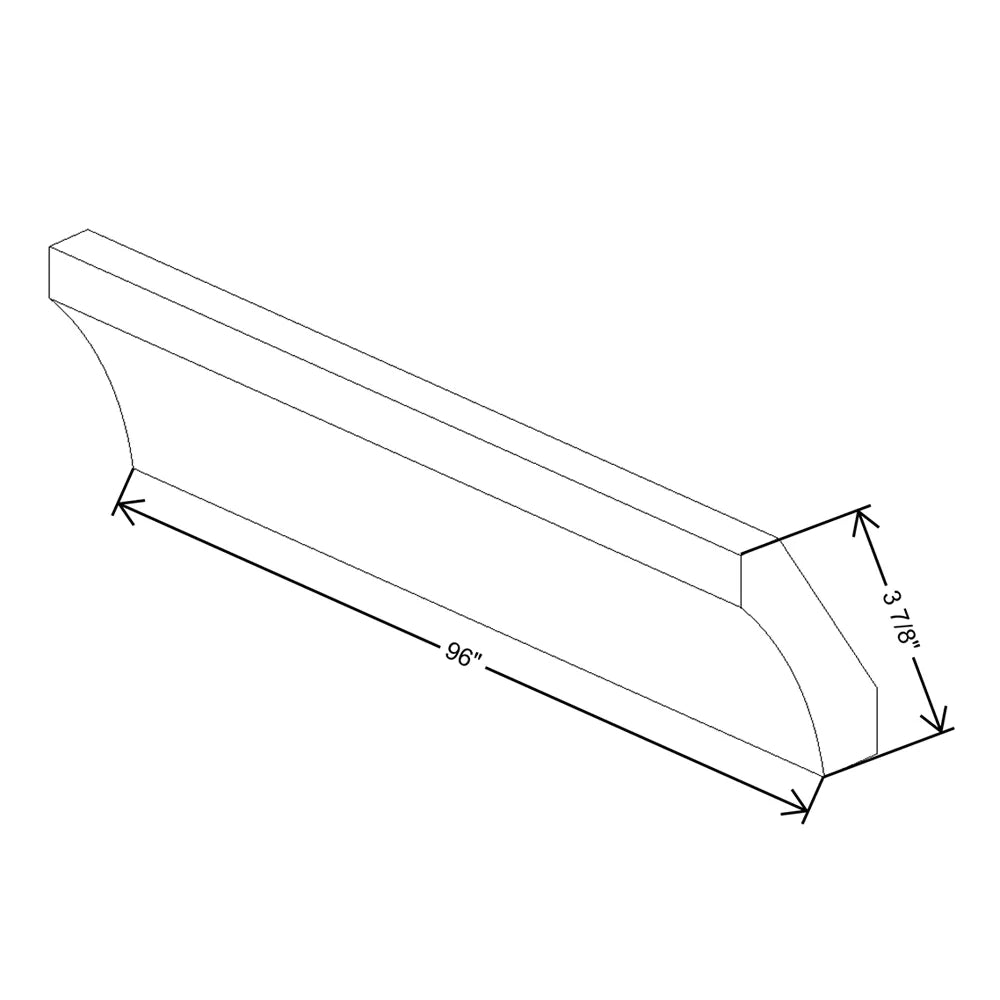 J&K Dove E1 96" W Large Cove Molding