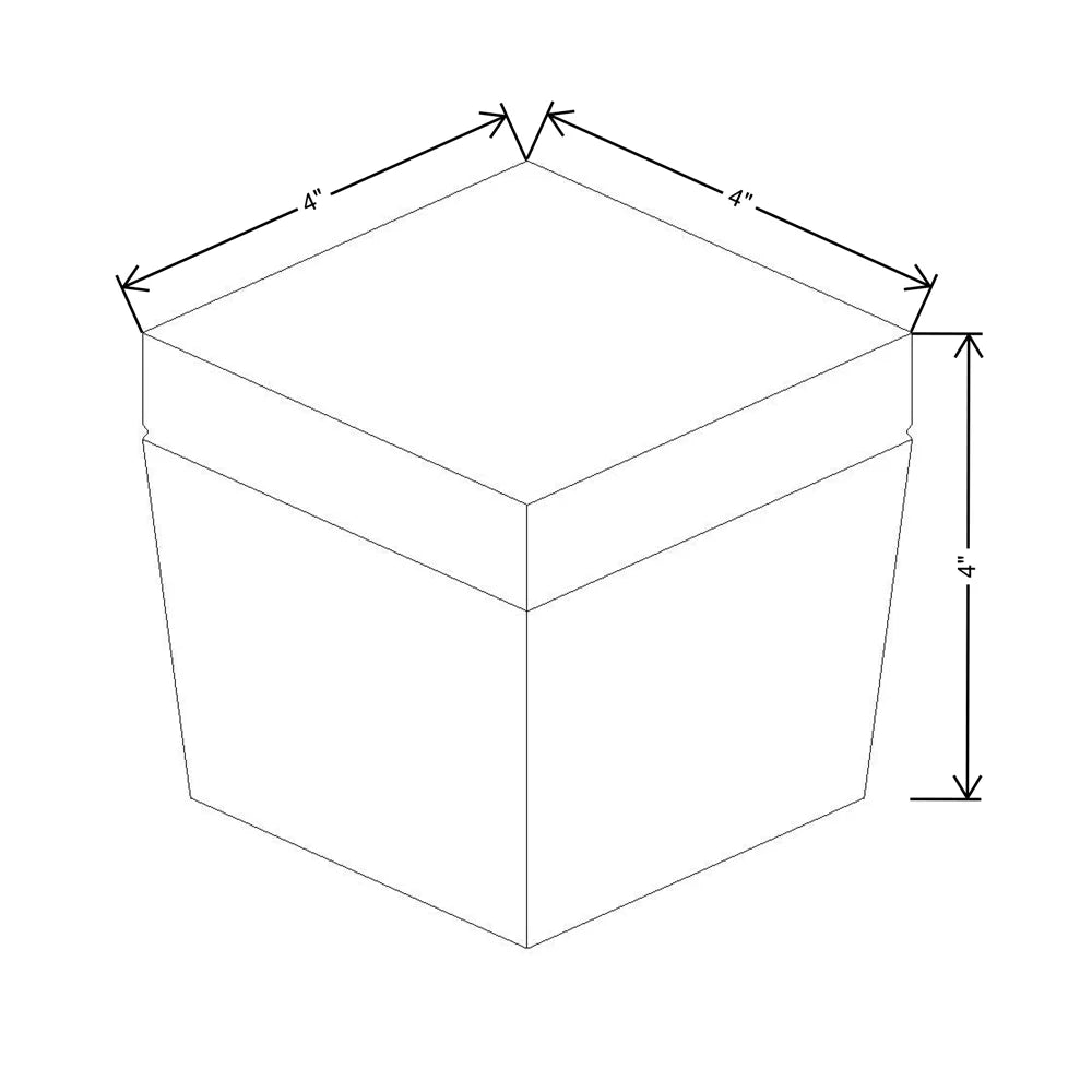 Fabuwood Allure Galaxy Desert Oak 4" W X 4" H X 4" D Taper Bun Feet For Platform