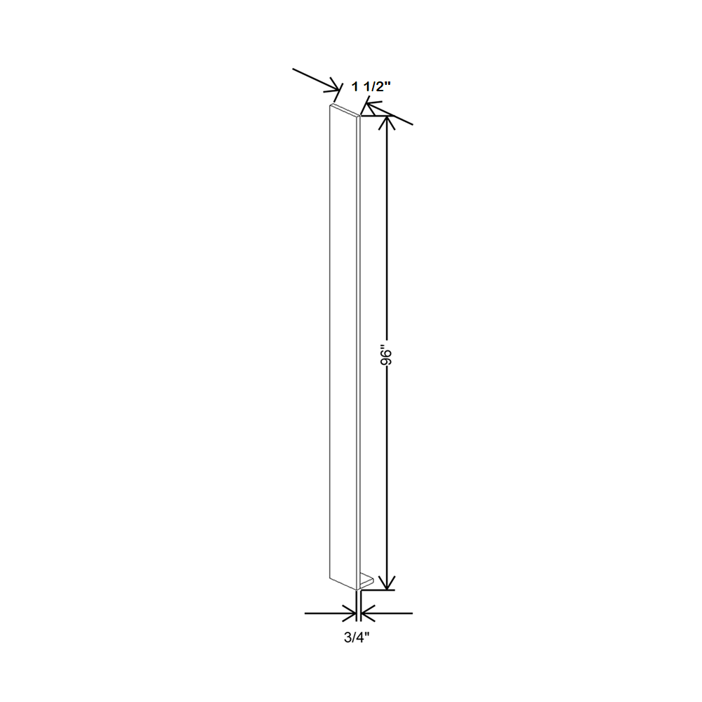 Cubitac Imperial Madison Midnight 96"H Tall Filler