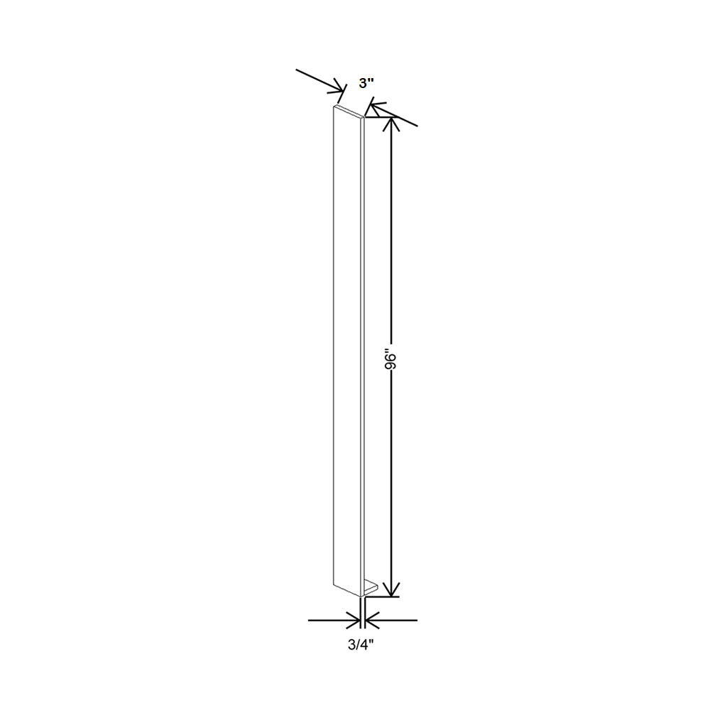 Cubitac Imperial Montclair Lace 96"H Tall Filler