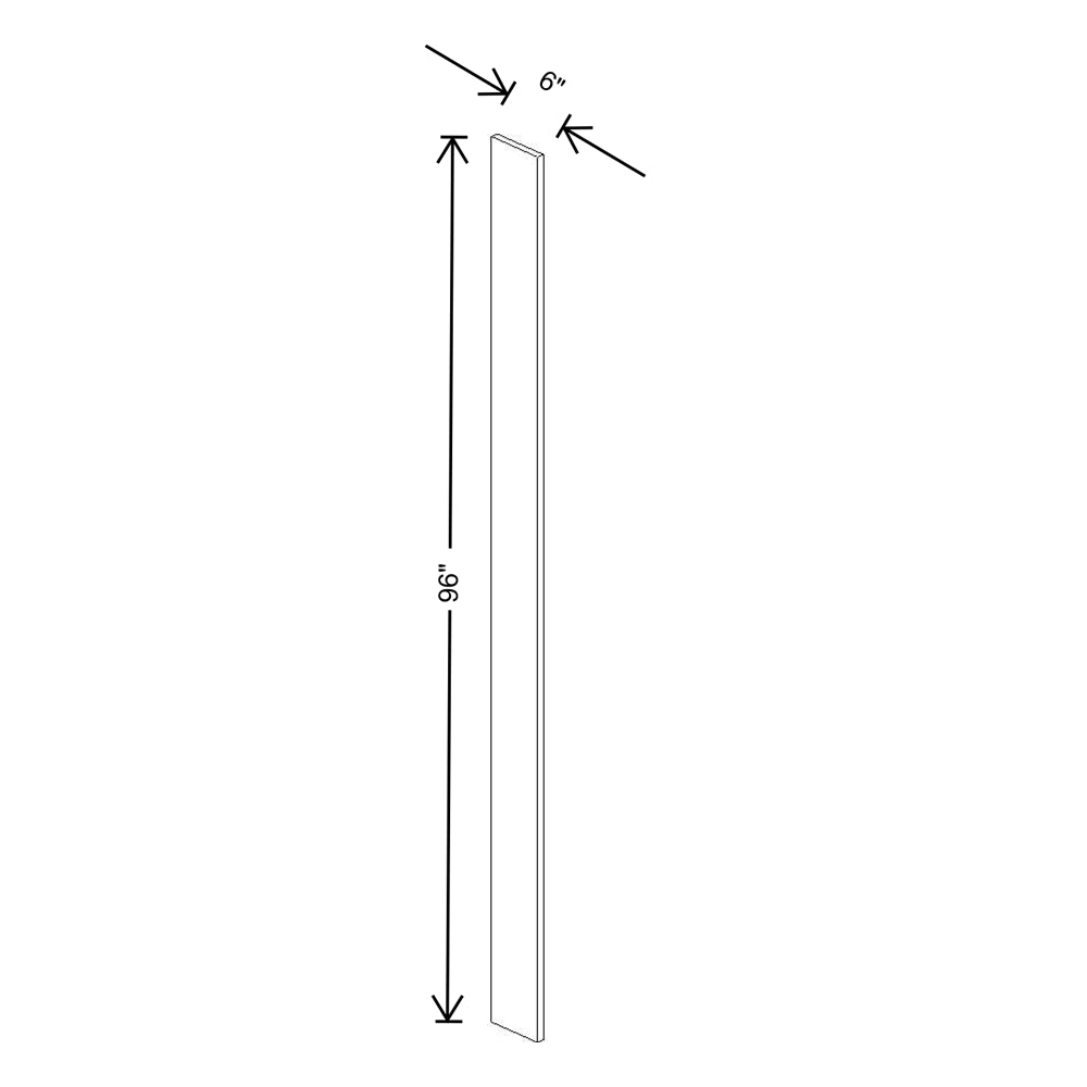 Fabuwood Quest Metro Frost 6" W X 96" H Tall Filler