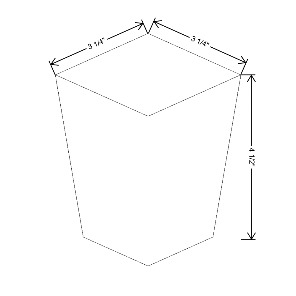 Wolf Classic Dartmouth Bayside Paint 4 1/2"H Tapered Foot