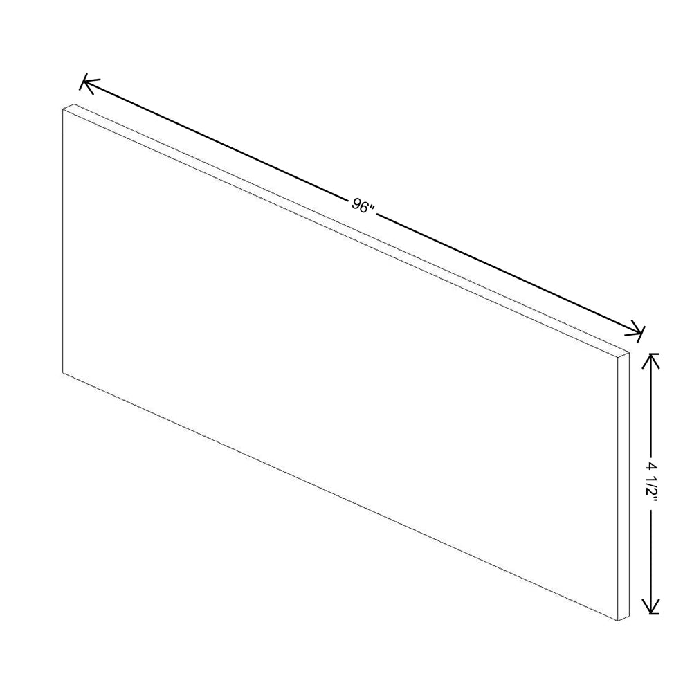 Fabuwood Allure Luna Desert Oak 96" W X 4 1/2" H X 1/4" D Toe Kick