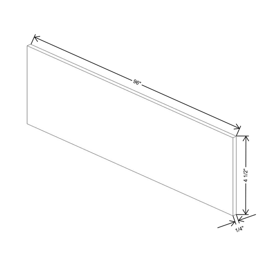 Cubitac Prestige Dover Latte 96"W Toe Kick