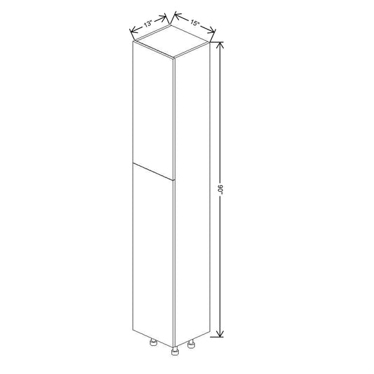 Fabuwood Illume Tuscany Olmo 3  90"H Single Door Pantry