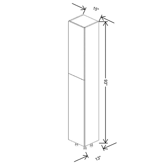 Fabuwood Illume Catalina Nocce 3 15" W X 93" H X 13" D Tall Pantry Cabinet