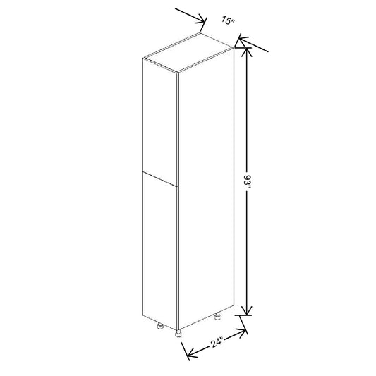 Fabuwood Illume Catalina Muratti 4 15" W X 93" H X 24" D Tall Pantry Cabinet