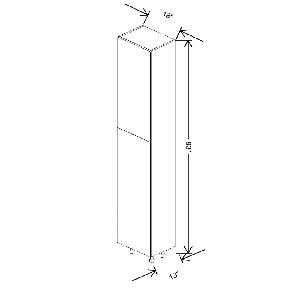 Fabuwood Illume Catalina Muratti 1 18" W X 93" H X 13" D Tall Pantry Cabinet
