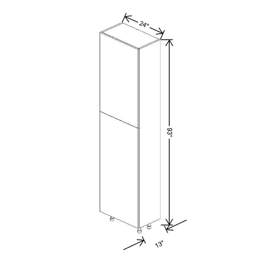 Fabuwood Illume Catalina Nocce 3 24" W X 93" H X 13" D Single Door Tall Pantry Cabinet