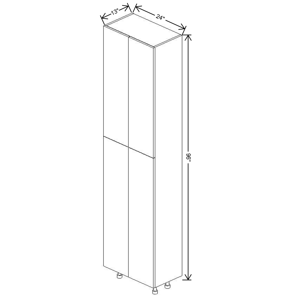 Fabuwood Illume Tuscany Olmo 3  96"H Double Door Pantry