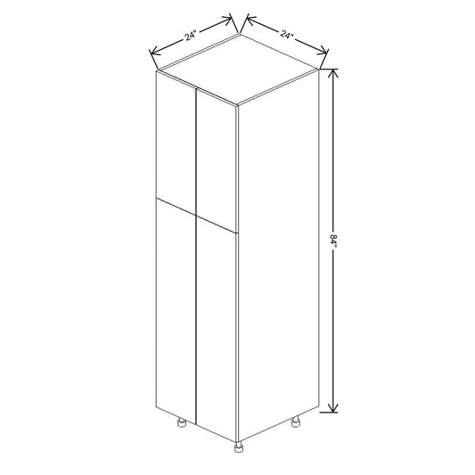 Fabuwood Illume Tuscany Olmo 3  84"H Double Door Pantry