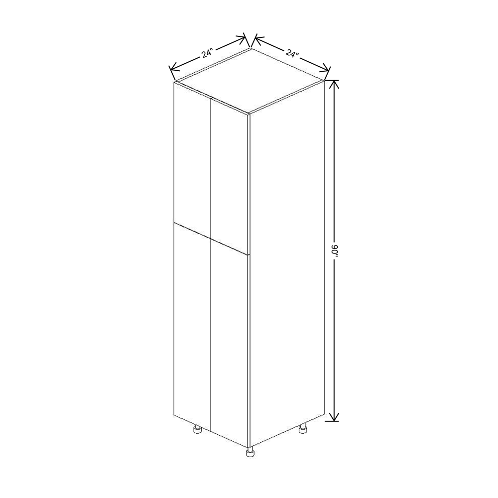 Fabuwood Illume Catalina Bianco Matte 90"H Double Door Pantry