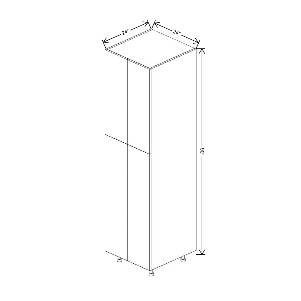 Fabuwood Illume Catalina Bianco Matte 90"H Double Door Pantry